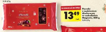 Biedronka Pierniki z nadzieniem śliwkowym w czekoladzie Magnetic, 800 g oferta
