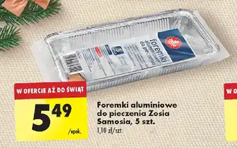 Biedronka Foremki aluminiowe do pieczenia Zosia Samosia, 5 szt. oferta