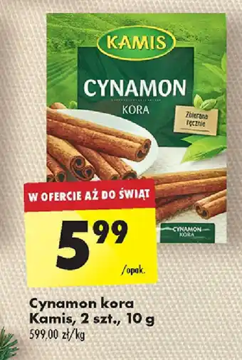 Biedronka Cynamon kora Kamis, 2 szt., 10 g oferta