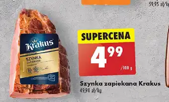 Biedronka Szynka zapiekana Krakus 100g oferta