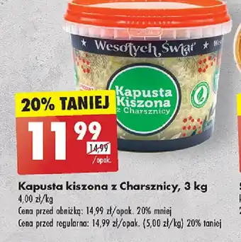 Biedronka Kapusta kiszona z Charsznicy, 3 kg oferta