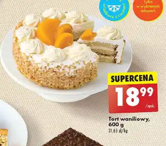 Biedronka Tort waniliowy, 600 g oferta
