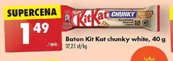 Biedronka Baton Kit Kat chunky white, 40 g oferta