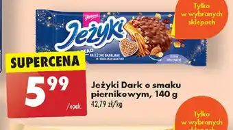 Biedronka Jeżyki Dark o smaku piernikowym, 140 g oferta