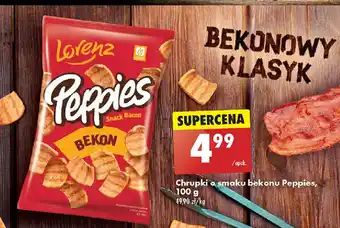Biedronka Chrupki o smaku bekonu Peppies, 100 g oferta