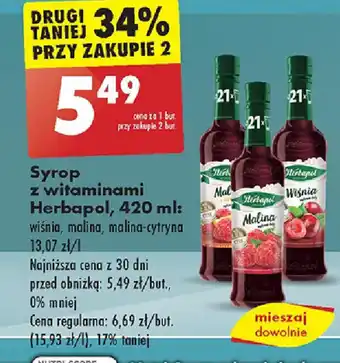 Biedronka Syrop z witaminami Herbapol, 420 ml oferta