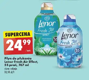 Biedronka Płyn do płukania Lenor Fresh Air Effect, 55 prań, 767 ml oferta