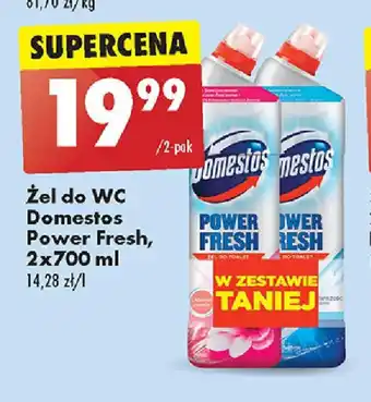 Biedronka Żel do WC Domestos Power Fresh, 2x700 ml oferta