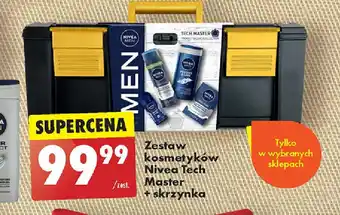 Biedronka Zestaw kosmetyków Nivea Tech Master + skrzynka oferta