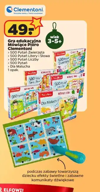Netto Gra edukacyjna Mówiące Pióro Clementoni oferta