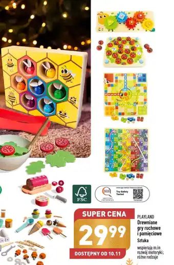 ALDI Drewniane gry ruchowe i pamięciowe oferta