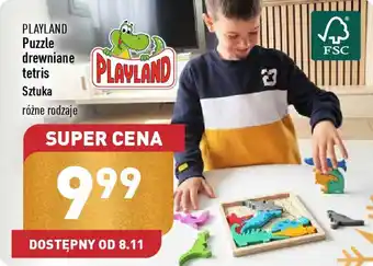 ALDI Puzzle drewniane tetris oferta