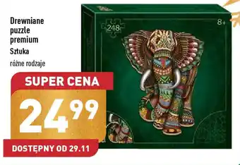 ALDI Drewniane puzzle premium oferta