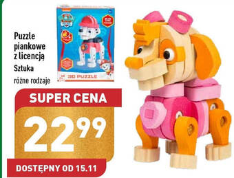 ALDI Puzzle piankowe z licencją oferta