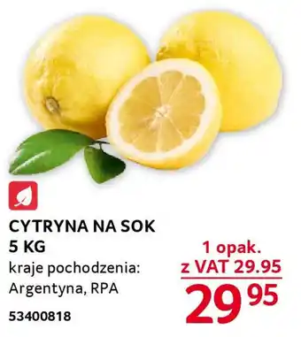 Selgros CYTRYNA NA SOK 5 KG oferta