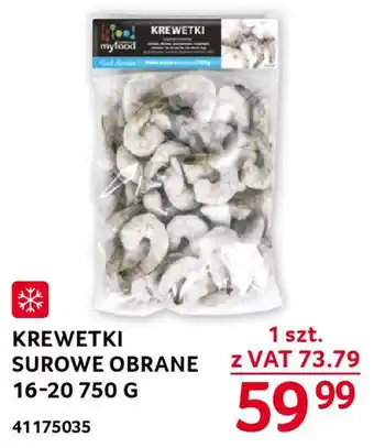 Selgros KREWETKI SUROWE OBRANE 16-20 750 G oferta