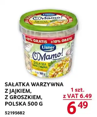 Selgros SAŁATKA WARZYWNA Z JAJKIEM, Z GROSZKIEM, POLSKA 500 G oferta