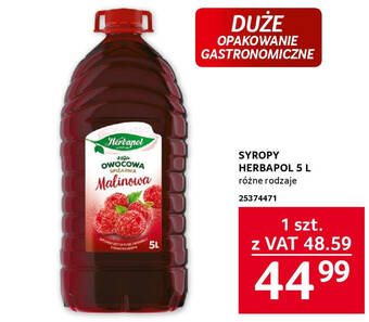 Selgros SYROPY HERBAPOL 5 L oferta