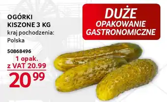 Selgros OGÓRKI KISZONE 3 KG oferta