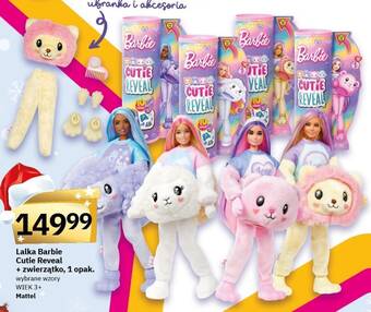 Twój Market Mattel Lalka Barbie Cutie Reveal + zwierzątko oferta