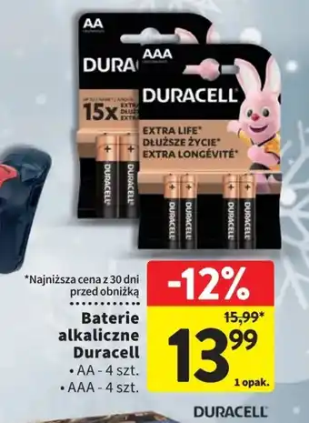 Intermarche Baterie alkaliczne Duracell oferta