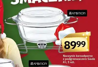 Naczynie żaroodporne z podgrzewaczem Saule 4 l