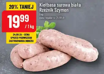 Polomarket Kiełbasa surowa biała Rzeźnik Szymon 1 kg oferta