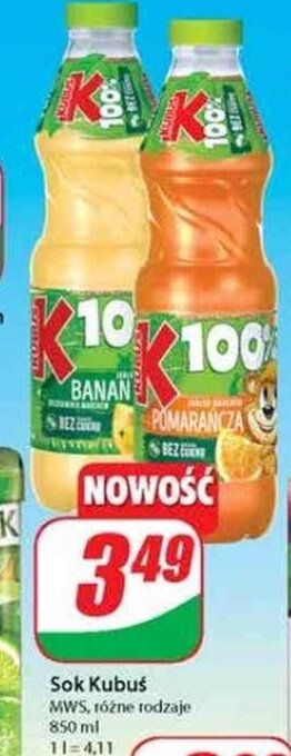 Dino Sok Kubuś 850ml oferta