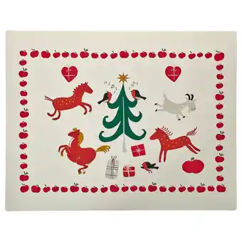 IKEA Vinterfint podkładka, wzór zwięrzęta, 45x35 cm oferta