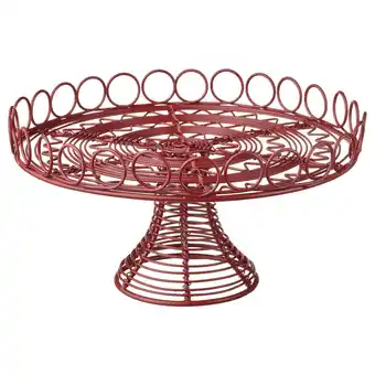 Vinterfint patera, wykonano ręcznie czerwony, 25 cm