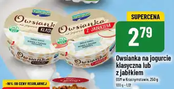 Owsianka na jogurcie klasyczna lub z jabłkiem 250 g
