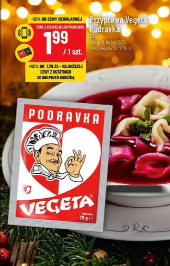 Polomarket Przyprawa Vegeta Podravka 70 g oferta
