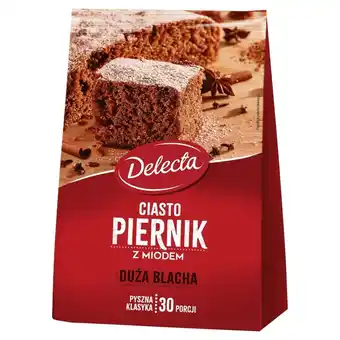Biedronka Delecta duża blacha ciasto piernik z miodem mieszanka do domowego wypieku ciasta 680 g oferta