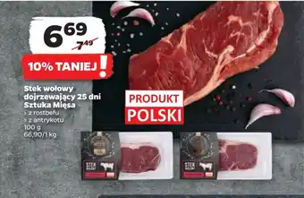 Netto Stek wołowy dojrzewający 25 dni Sztuka Mięsa 100g oferta
