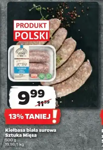 Netto Kiełbasa biała surowa Sztuka Mięsa 500g oferta