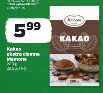 Netto Kakao ekstra ciemne Mamone 200g oferta