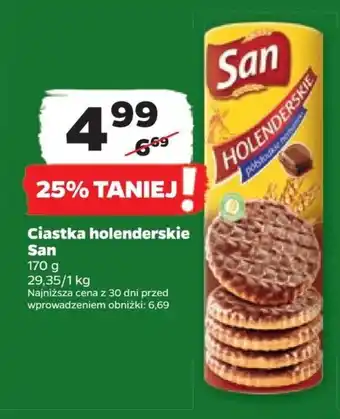 Netto Ciastka holenderskie San 170g oferta