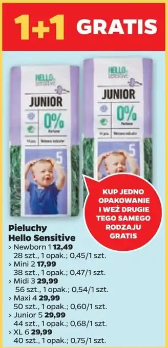 Netto Pieluchy Hello Sensitive oferta