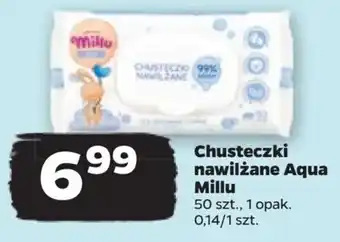 Chusteczki nawilżane Aqua Millu 50 szt.