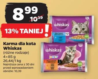 Netto Karma dla kota Whiskas, 4 x 85 g oferta