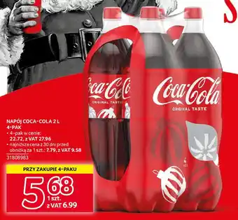 Selgros NAPÓJ COCA-COLA 2 L oferta