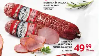 Selgros KIEŁBASA KRAKOWSKA SUCHA 1 KG oferta