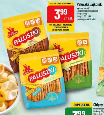 Polomarket Paluszki Lajkonik 150-200 g oferta