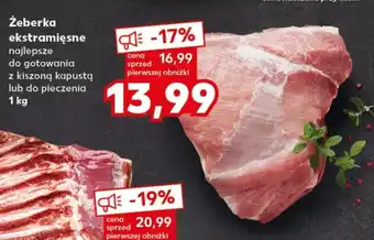 Kaufland Żeberka ekstramięsne 1kg oferta