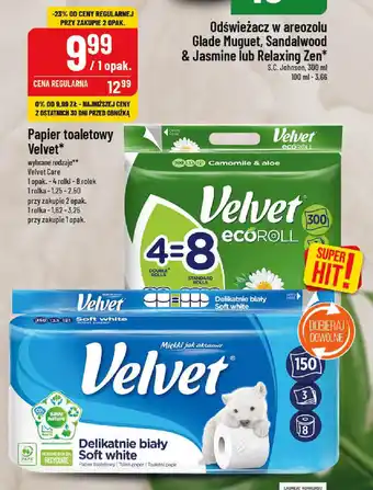 Polomarket Papier toaletowy Velvet oferta