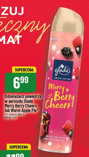 Polomarket Odświeżacz powietrza w aerozolu Glade Merry Berry Cheers lub Warm Apple Pie oferta