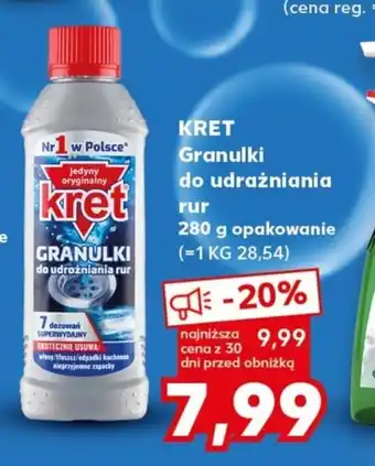 Kaufland KRET Granulki do udrażniania rur 280g oferta