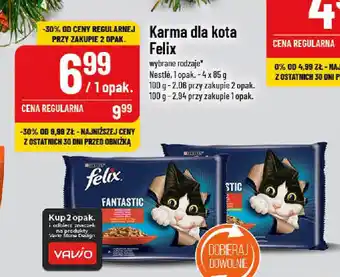 Polomarket Karma dla kota Felix 4 x 85 g oferta