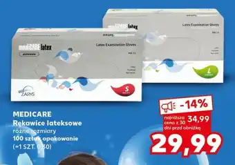 Kaufland MEDICARE Rękawice lateksowe 100 sztuk oferta