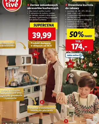 Lidl Drewniana kuchnia do zabawy oferta